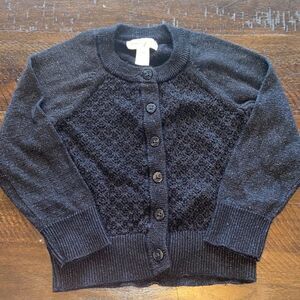 Black shimmer sweater